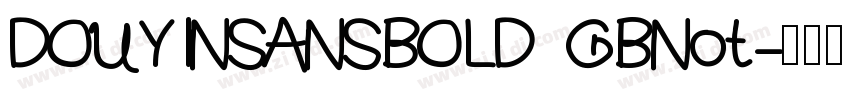 DOUYINSANSBOLD GBNot字体转换